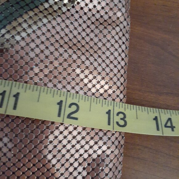 Whiting and Davis Bronze Mesh Shoulder Bag NWT - Picture 11 of 12